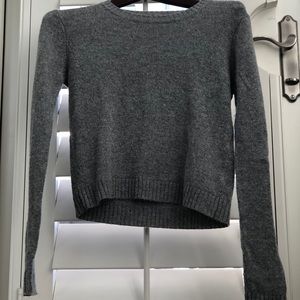 Grey fleece sweater- Brandy Melville